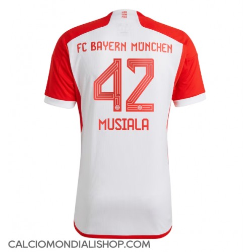 Maglie da calcio Bayern Munich Jamal Musiala #42 Prima Maglia 2023-24 Manica Corta